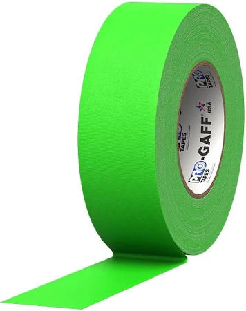 PRO GAFF TAPE - 2" X 50 YARDS - FLUORESCENT GREEN - Port Lighting Systems