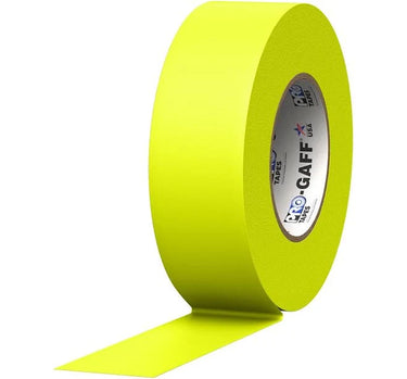 PRO GAFF TAPE - 2" X 50 YARDS - FLUORESCENT YELLOW - Port Lighting Systems
