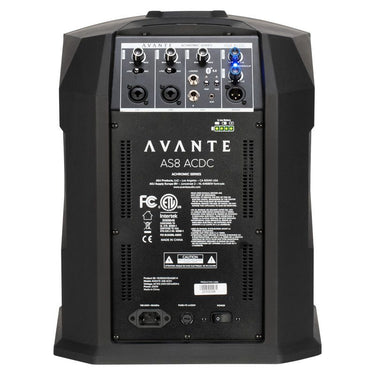 AVANTE AS8 ACDC BATTERY POWERED PORTABLE COLUMN SPEAKER SYSTEM - Port Lighting Systems