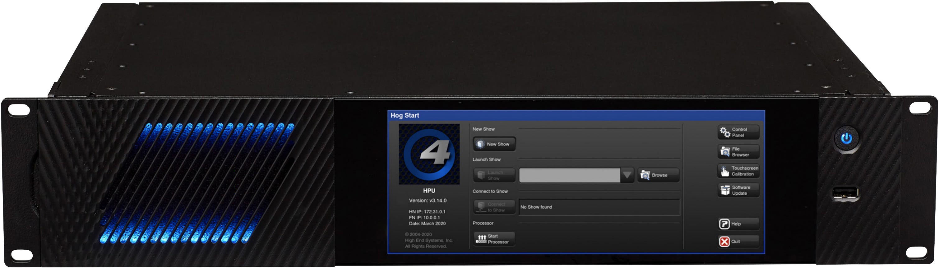 Led Processor Rack High End Systems HPU Rack Mount Unit - Robust Lighting Processor – Port ...