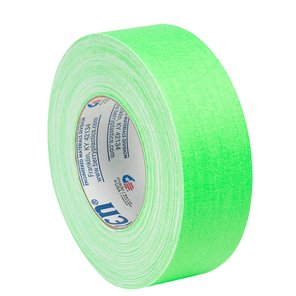 GAFF TAPE - 2" X 55 YARDS - FLUORESCENT GREEN - Port Lighting Systems