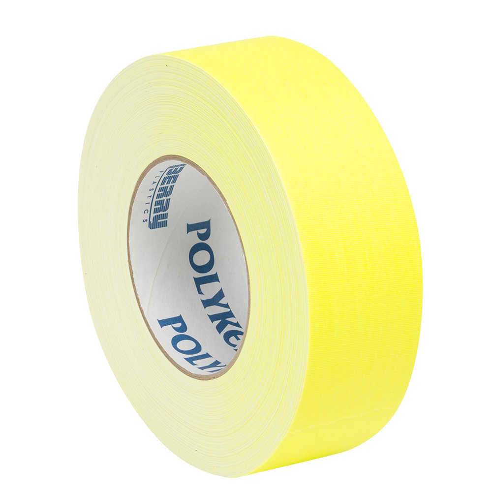 GAFF TAPE - 2" X 55 YARDS - FLUORESCENT YELLOW - Port Lighting Systems