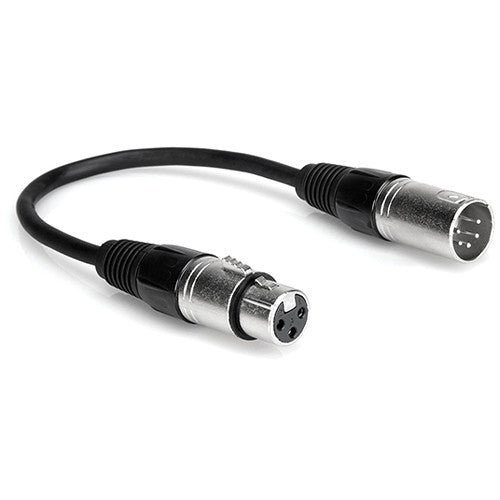 DMX ADAPTER CABLE 1' 5-PIN MALE TO 3-PIN FEMALE | Lighting Systems