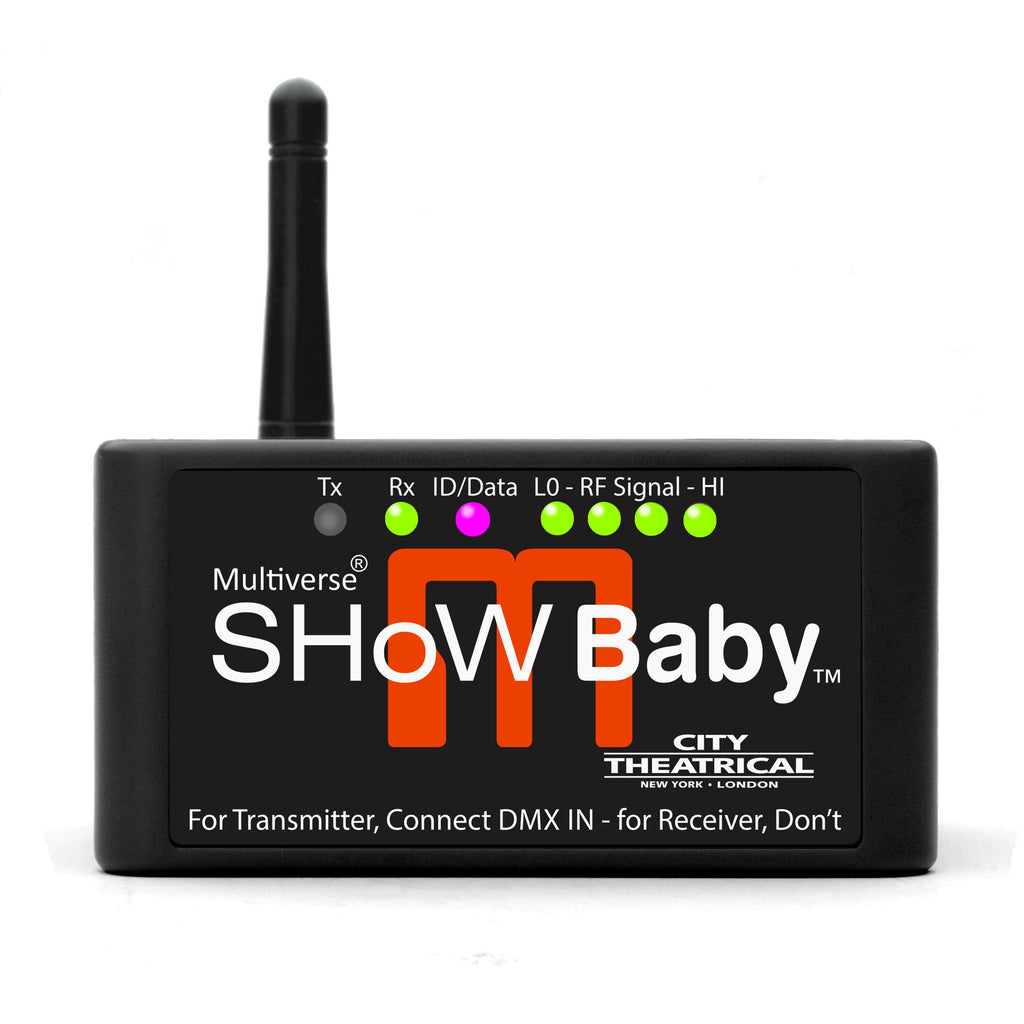 CITY THEATRICAL MULTIVERSE SHOW BABY WIRELESS DMX TRANSCEIVER - Port Lighting Systems