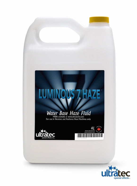 ULTRATEC FX LUMINOUS 7 WATER BASED HAZE FLUID - 4L - Port Lighting Systems